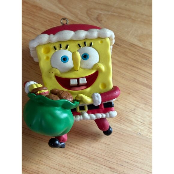 Nickelodeon SpongeBob SquarePants Santa Christmas Ornament 2008 - Picture 1 of 7